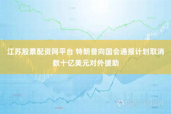 江苏股票配资网平台 特朗普向国会通报计划取消数十亿美元对外援助